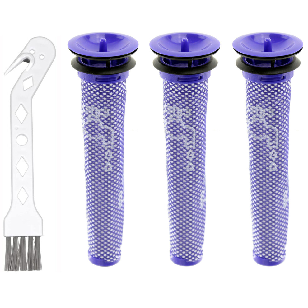 Spares2go Filter Stick X 3 For Dyson Dc58 Dc59 Dc61 Dc62 V6 V7 V8 Pre Motor