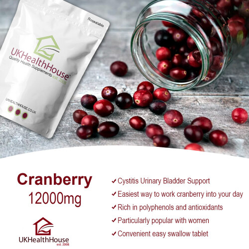 Cranberry Juice 12000mg - 180 Tablets - UTI Cystitis Urinary Bladder 2