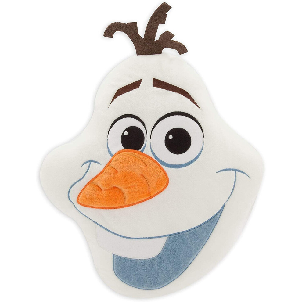Disney Store Olaf Big Face Cushion - Frozen White