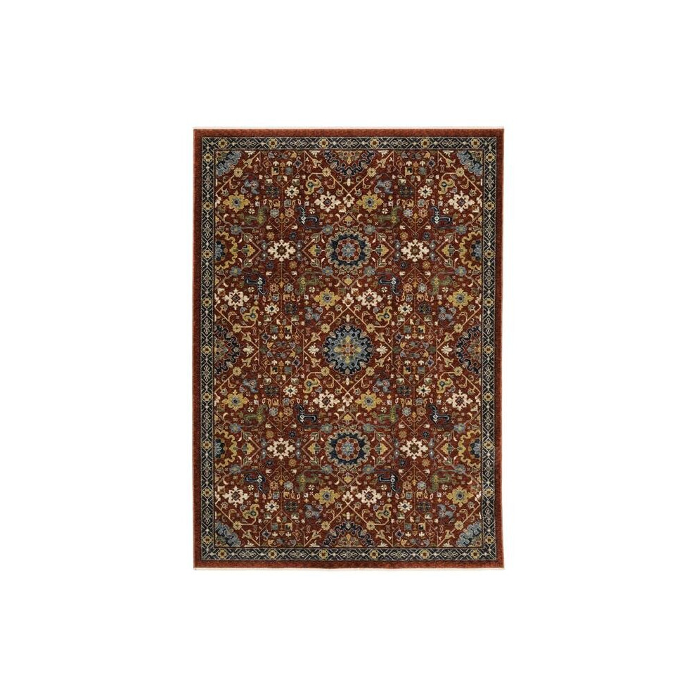 Oriental Weavers A006R1060092ST Aberdeen 006R1 Rectangle Traditional Rug, Red - 2 x 3 ft.