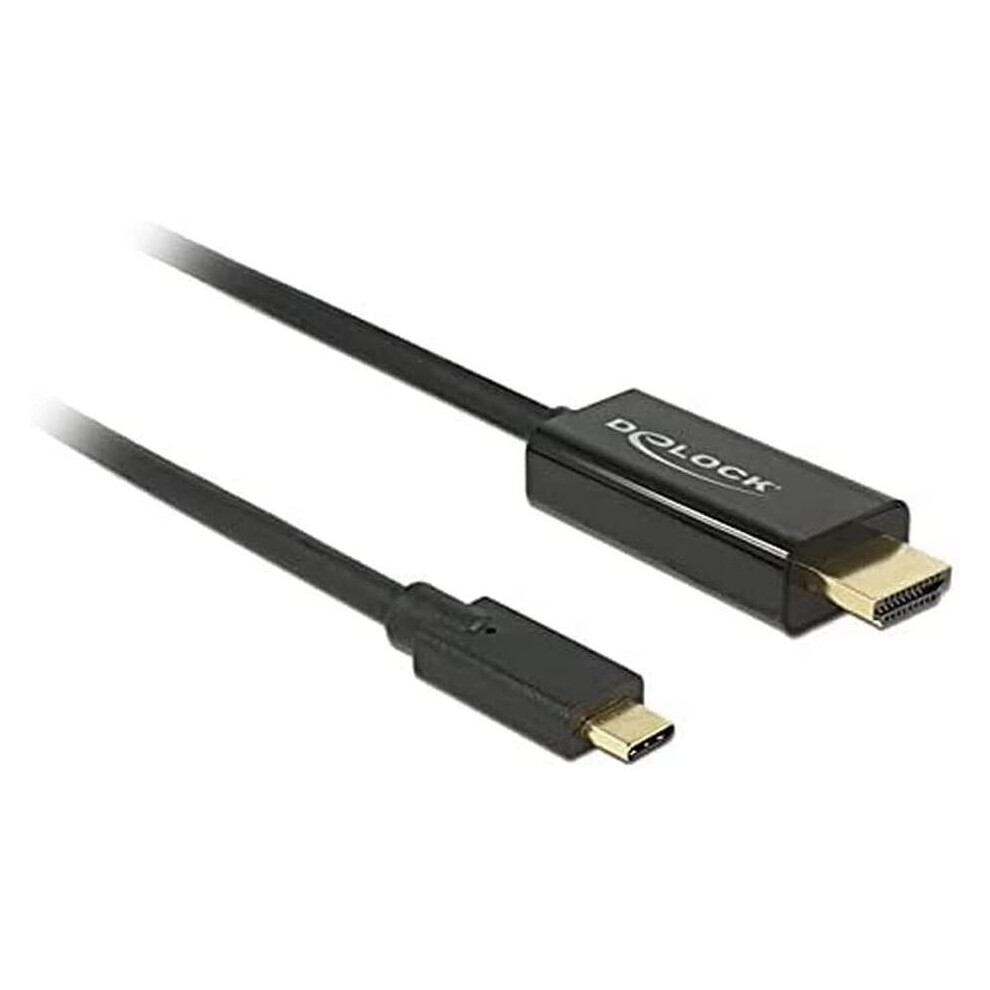 Delock Cable Dp Old Fashion 4Â K 30Hz Â Usb Type C Male > Hdmi Male 1Â M Black 4043619852581