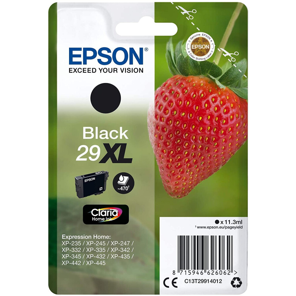 Epson C13T29914012 Ink cartridge black, 470 pages, 11ml