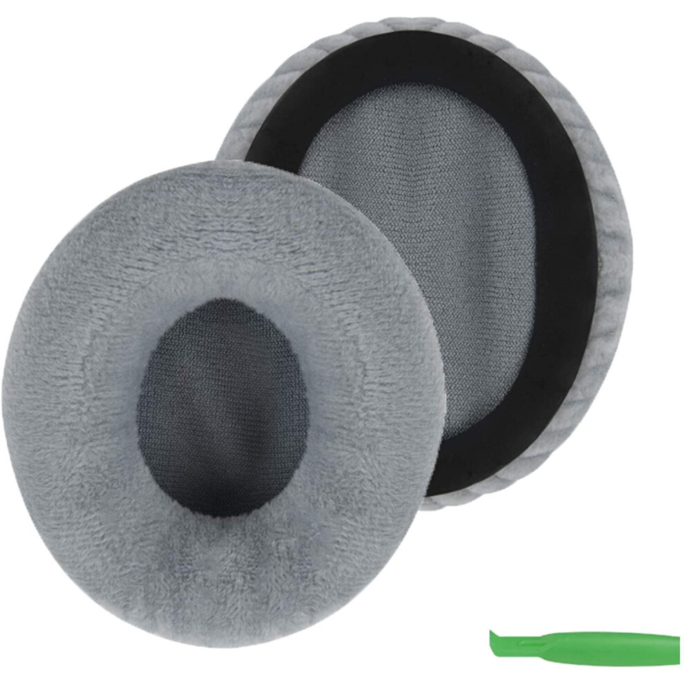 Geekria Grey Comfort Velour Replacement Ear Pads For Sennheiser Momentum On-Ear Headphones Earpads, Headset Ear Cushion Repair Parts...
