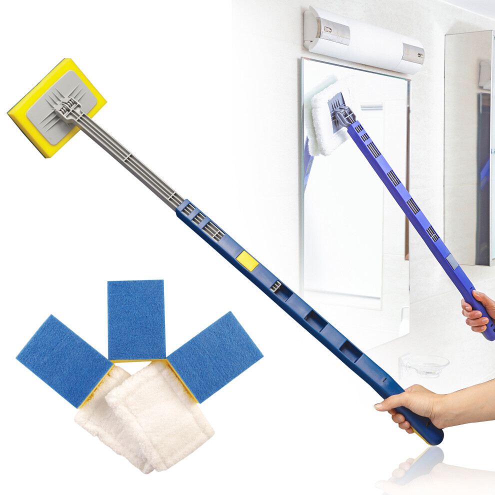 Easylife Long Reach Bathroom Cleaner Set | Extends From 66 To 96Cm |