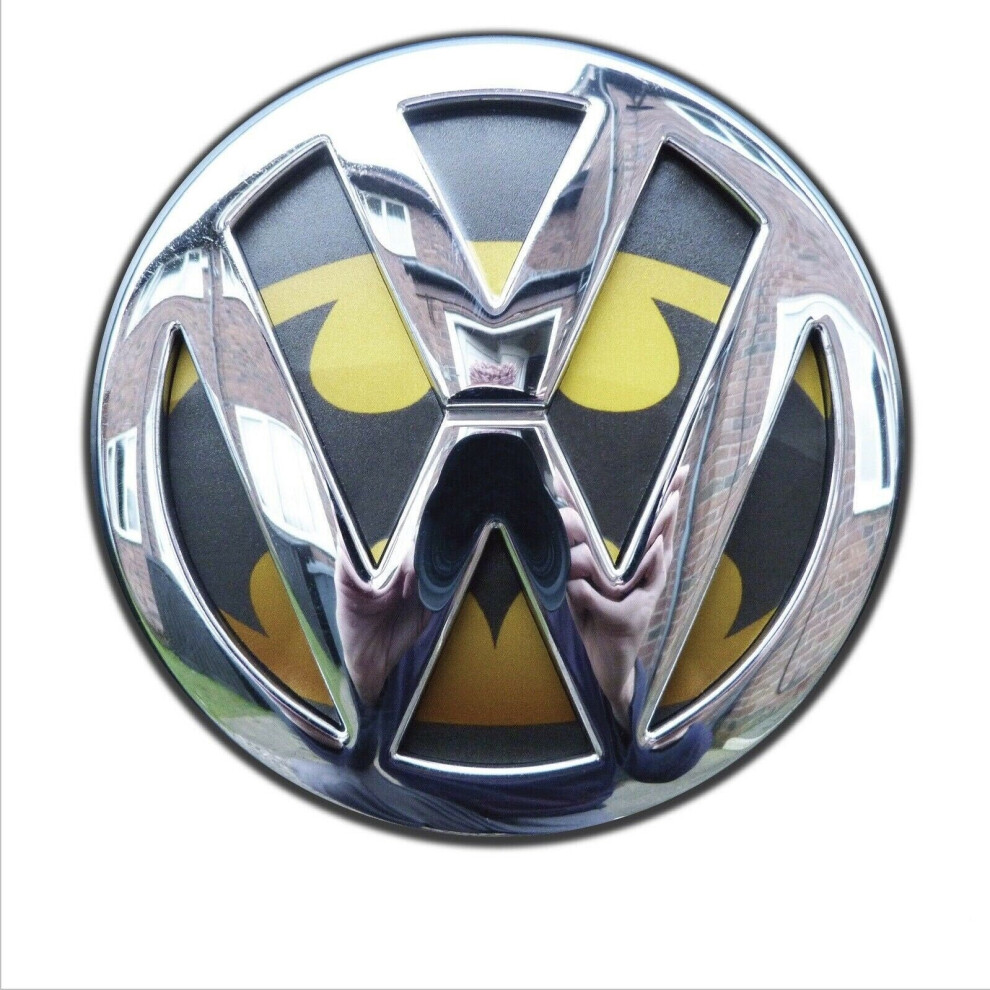 vw golf mk4 mk5 mk6 batman skull logo - rear badge inserts. polo lupo gti tdi