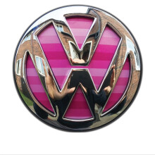vw golf mk7 pink tonal stripes - rear badge inserts. polo gti
