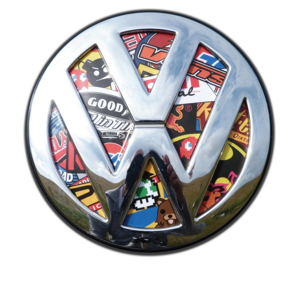 Vw Golf Mk4 Stickerbomb Colour V2 - Rear Badge Inserts. Polo Lupo Gti 5060971520520
