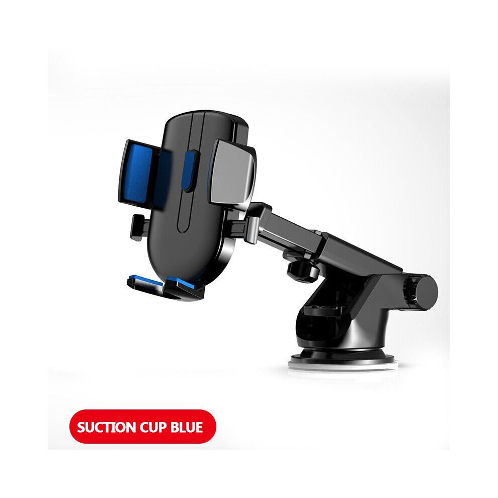 (Suction Cup ) Universal Cell Phone Holder For Car [Solid & Durable] Car Phone Holder Mount Blue 693154384395
