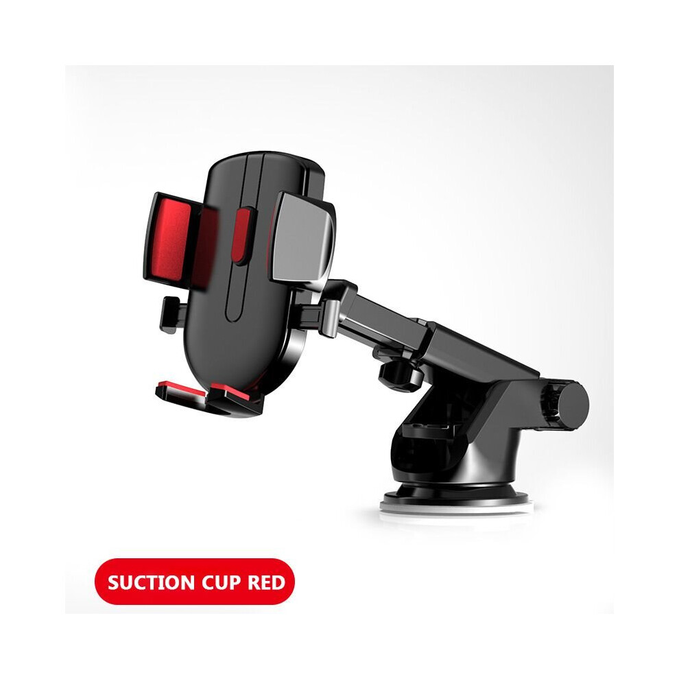 (Suction Cup ) Universal Cell Phone Holder For Car [Solid & Durable] Car Phone Holder Mount Red 698400033331
