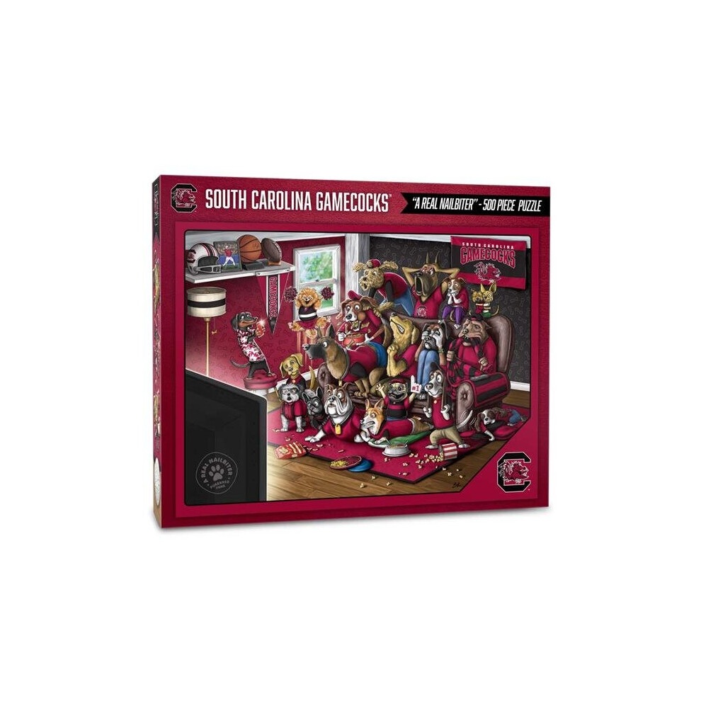 Photos - Jigsaw Puzzle / Mosaic YouTheFan 2503172 18 x 24 in. NCAA South Carolina Gamecocks Purebred Fans Puzzle, A Real Nailbiter - 500 Piece