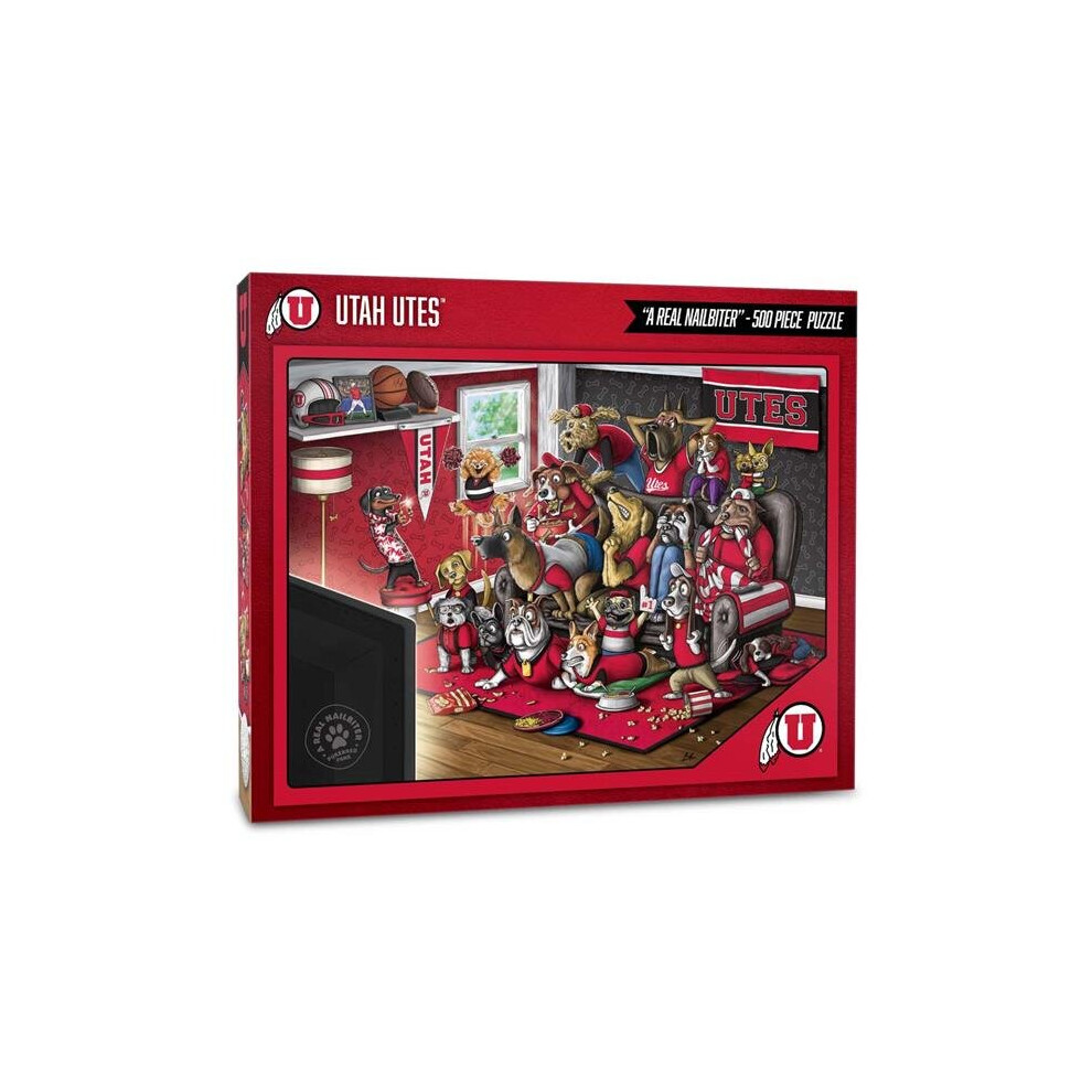 Photos - Jigsaw Puzzle / Mosaic YouTheFan 2503264 18 x 24 in. NCAA Utah Utes Purebred Fans Puzzle, A Real Nailbiter - 500 Piece