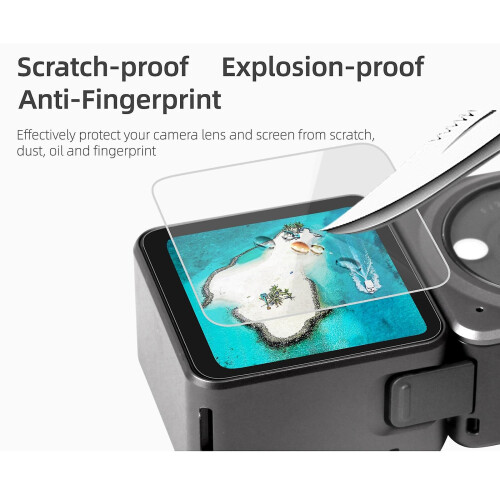 Screen Protector For Dji Action 2 Tempered Glass Screen Lens Protector Camera Accessories 2