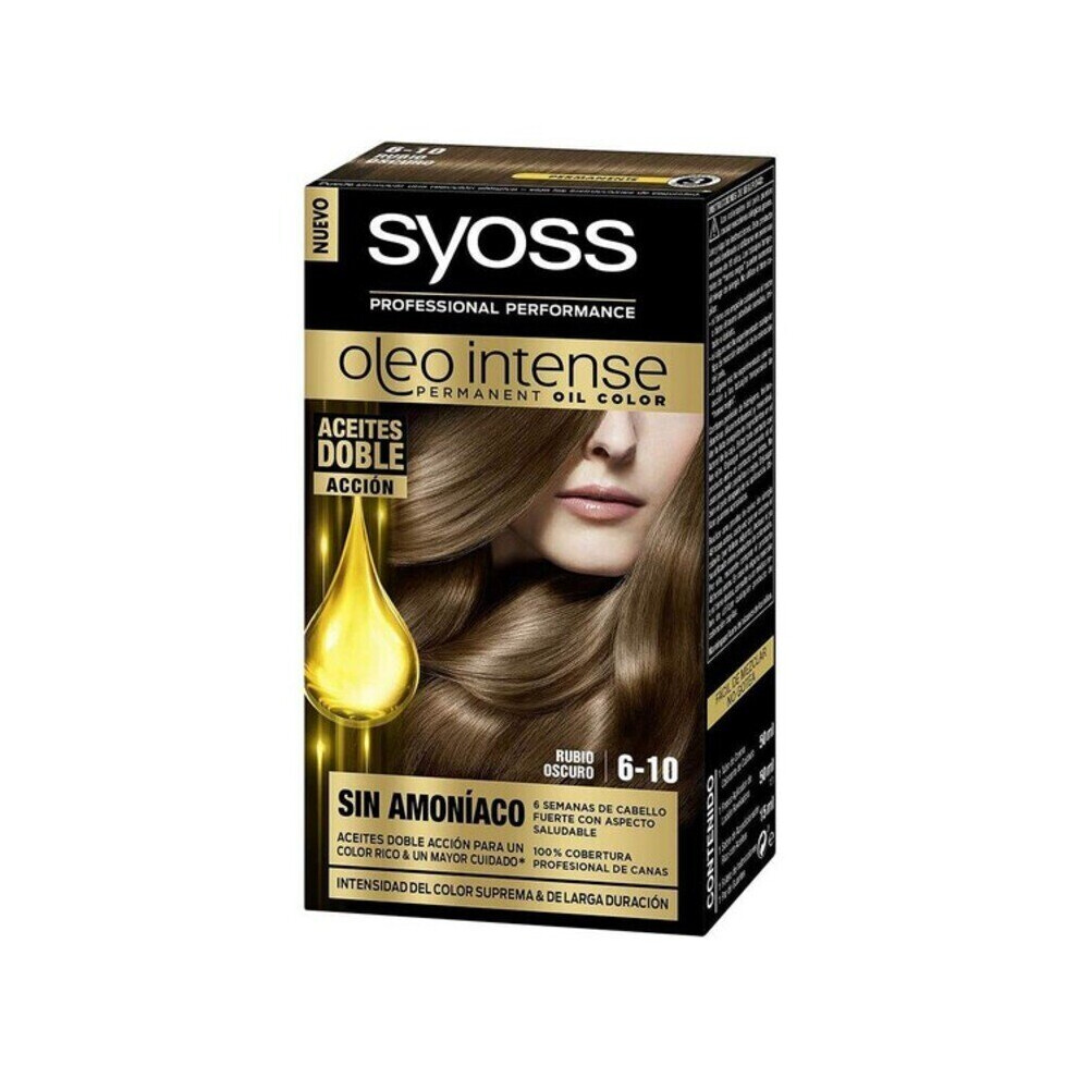 Syoss Dark Permanent Dye Olio Intense Nâº 6,10 Blonde