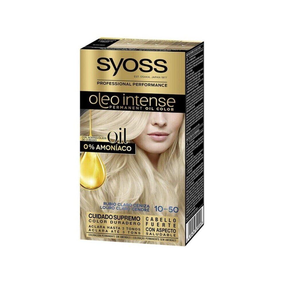 Syoss Light Permanent Dye Olio Intense Nâº 10,50 Ash Blonde