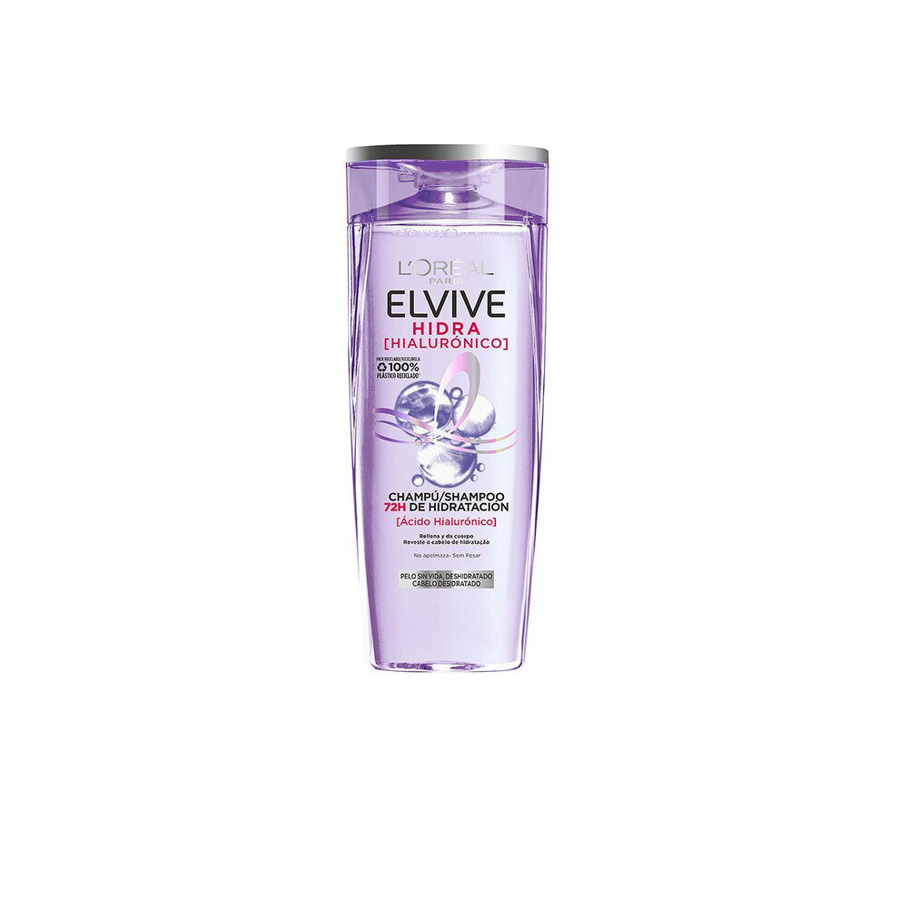 New L’oréal Paris Moisturizing Shampoo L'oreal Make Up Elvive Hidra Hyaluronic Acid (370 Ml) S0594612