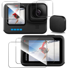6pcs Screen Protector For Gopro Hero 10 Clear Tempered Glass Lens Protector Accessories