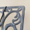 Cast Iron Floral Cookbook Stand in Grey 4