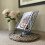 Cast Iron Floral Cookbook Stand in Grey 7