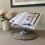 Cast Iron Floral Cookbook Stand in Grey 8