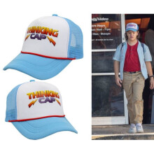 (Aldult) Stranger Things Dustinr Hat Thinking Cap Adjustable Mesh Baseball Cap Summer Novelty Gift Unisex Sports Cap for Halloween Cosplay Golf Outdoor