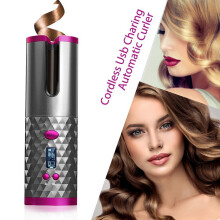 32mm Cordless Automatic Rotating Hair Curler Hair Waver Curling Iron