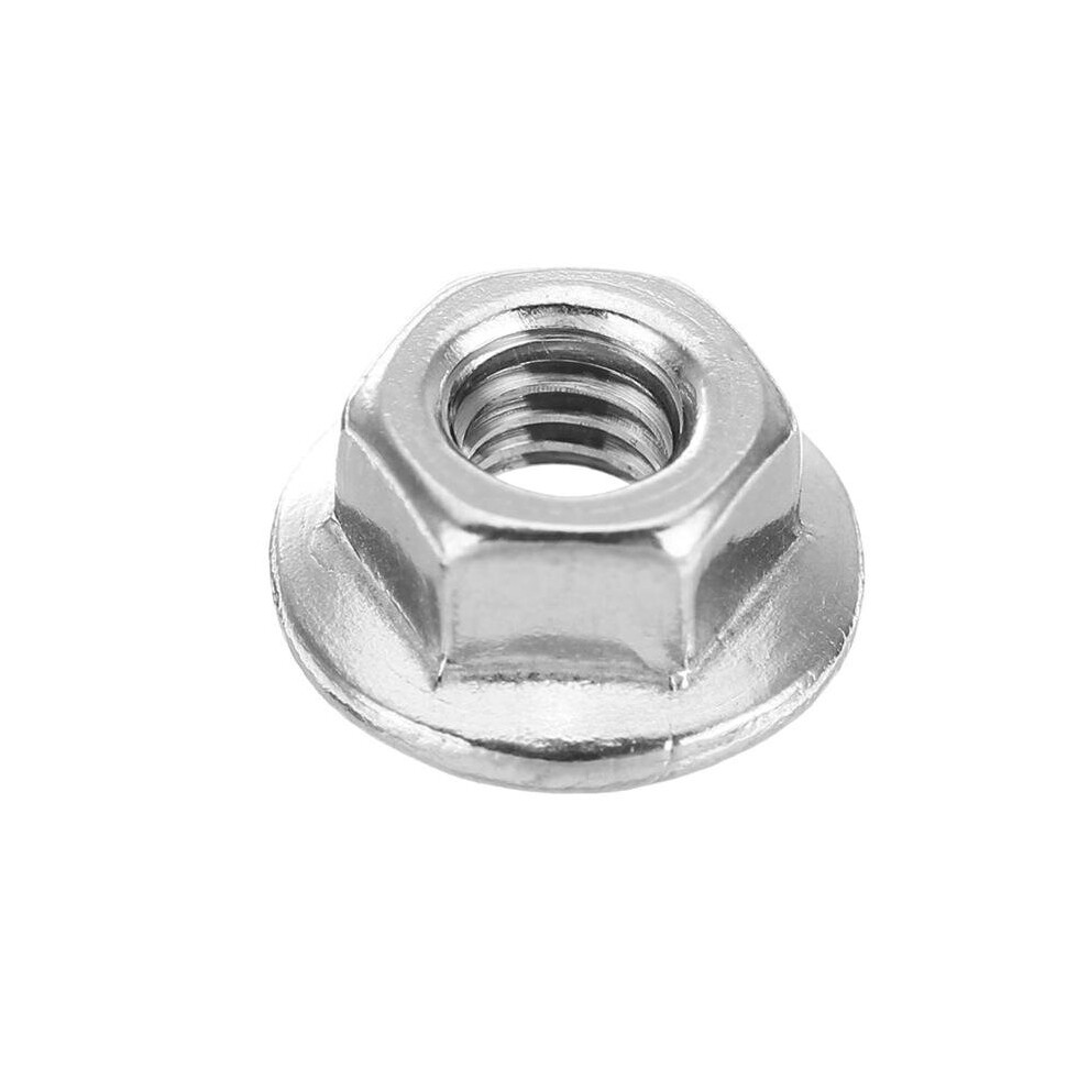 M4SN3 50Pcs M4 304 Stainless Steel Hex Serrated Flange Lock Nuts