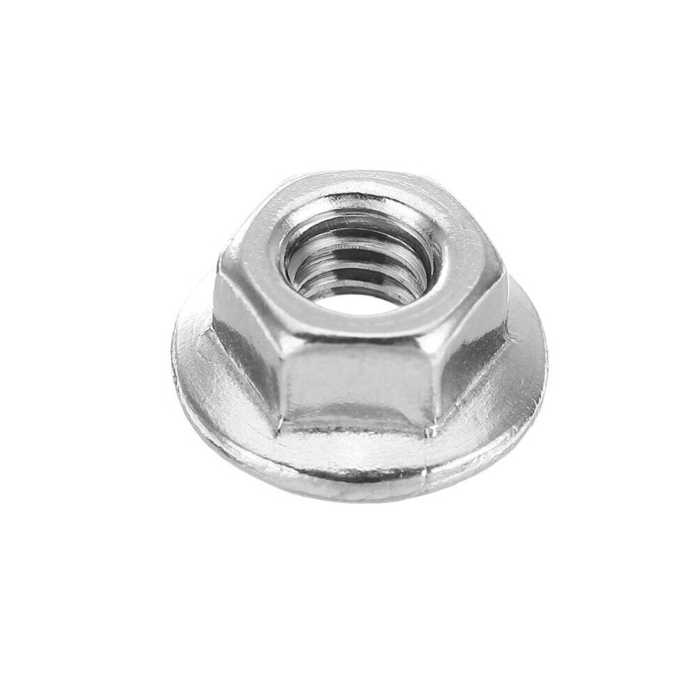 M4sn3 50Pcs M4 304 Stainless Steel Hex Serrated Flange Lock Nuts 3654657569563