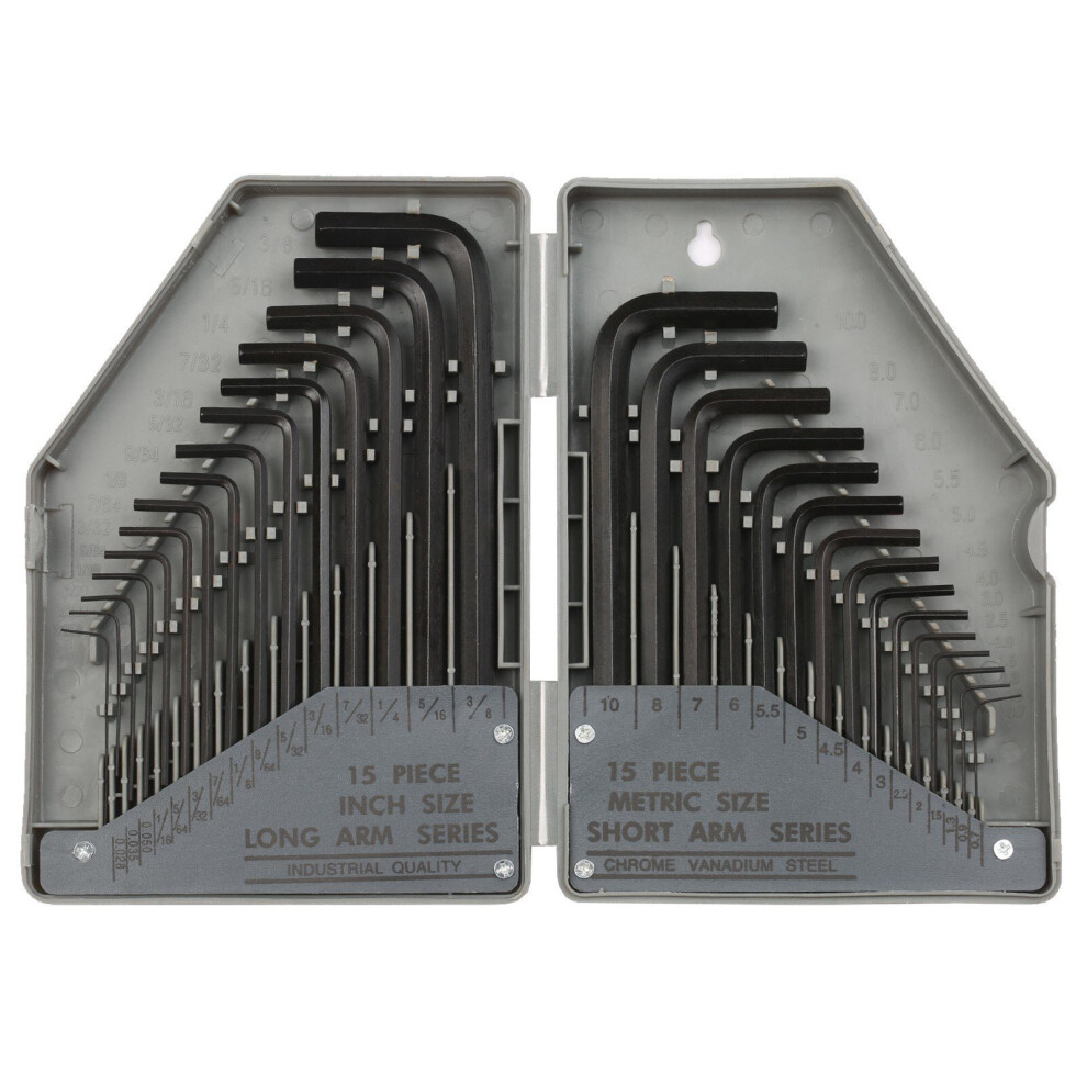 Metric Hexagon Wrench Set Repair Tools For Household Electrical Appliances Bicycle 30Pcs 3654659107275