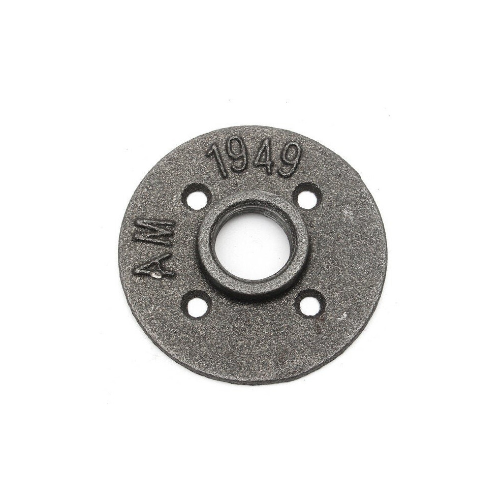 Photos - Other Bathroom Accessories GreenZech 3/4 Inch Black Flange Iron Pipe Floor Fitting Plumbing Threaded DN20 Four Holes Flange 