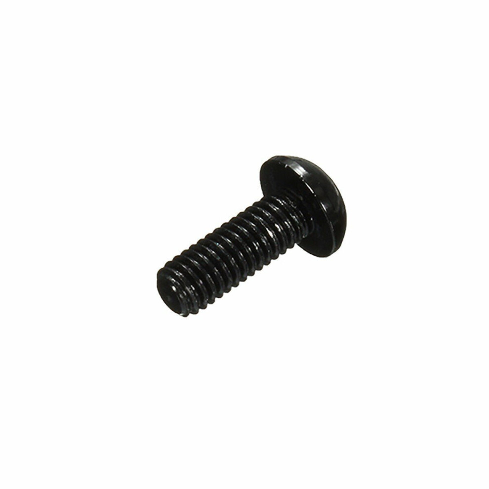 (Black) 10Pcs M38mm Hex Socket Screws Round Head Cap Screws 7075 Aluminum Alloy