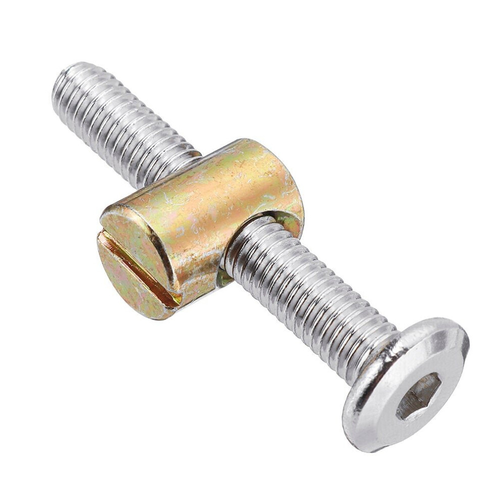 (2: M6x40mm Stainless Steel) Stainless Steel Crib Screws Hardware Replacement Kit Hexagon Socket Head Cap Screws Nuts Barrel Screws Furniture Screws a