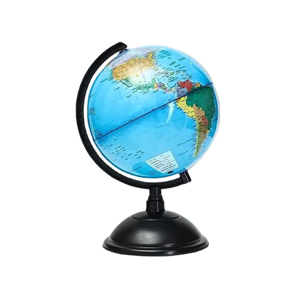 20cm Blue Ocean World Globe Map With Swivel Stand Geography Educational Toy Gift