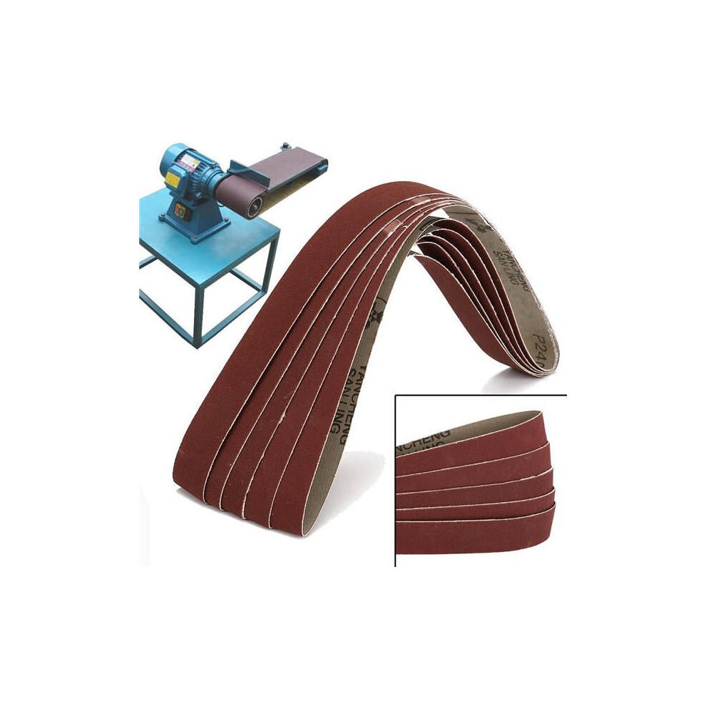 5Pcs 25X760mm 240 Grit Sanding Belts Abrasive Tool 3654659444448