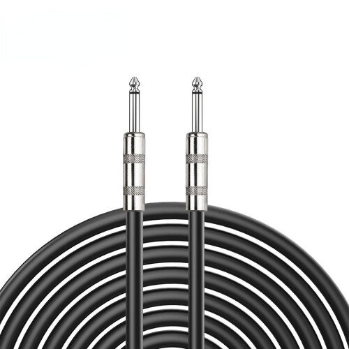 Metal 6.35mm Jack To 6.35mm Jack Connector 3M/10FT PVC Cable Digital Audio Cable 1