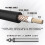 Metal 6.35mm Jack To 6.35mm Jack Connector 3M/10FT PVC Cable Digital Audio Cable 3