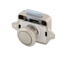 (A) Push Button Latch Knob Lock for Drawer Cupboard Door Caravan Motor Home Cabinet