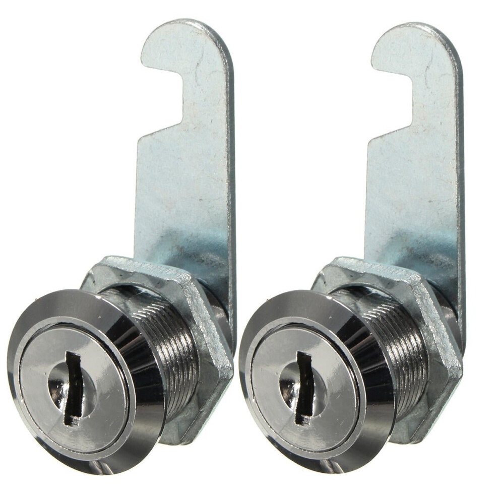 (20 x 18mm) Zinc Alloy Cam Lock Filing Cabinet Mail Box Drawer Cupboard Locker with Two Keys 16mm/ 20mm