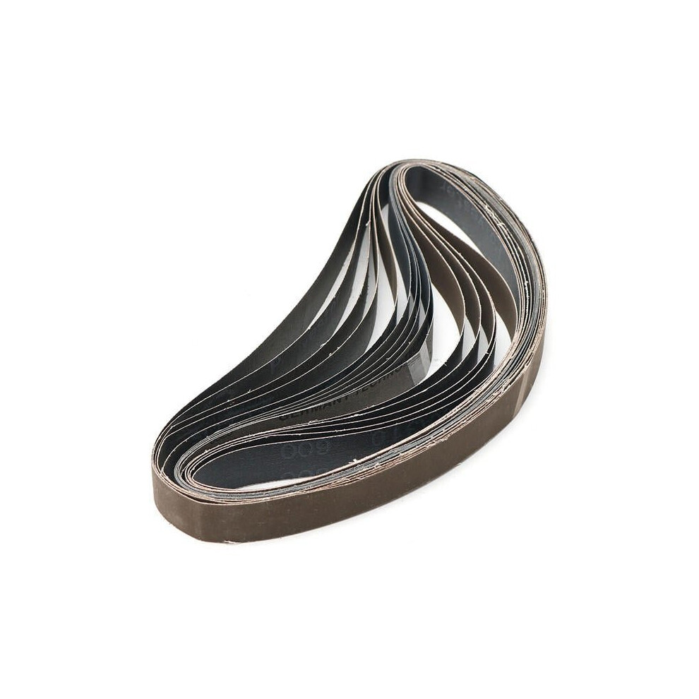 15Pcs 25X762mm Sanding Belts 600/800/1000 Grit Aluminum Oxide Sanding Belts 3654659277800