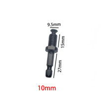 (Hex Shank) Round Shank Hexagonal Post Chuck Drill Bit High Carbon Steel Male Steel Shank Adapter Thread, With Screws, For Electric Hammer Adapter