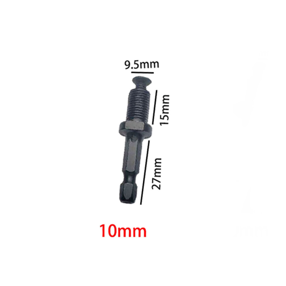 (Hex Shank) Round Shank Hexagonal Post Chuck Drill Bit High Carbon Steel Male Steel Shank Adapter Thread, With Screws, For Electric Hammer Adapter
