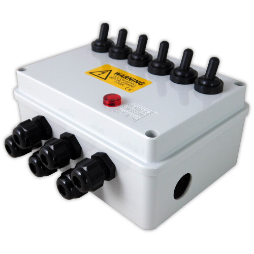 Aquacadabra 6-Way Armoured Pond Garden Switch Box