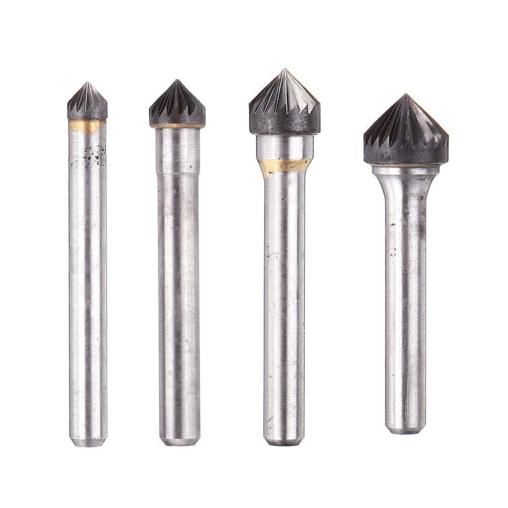 (12mm) 6mm Shank K Series Tungsten Carbide Burr Rotary Cutter File Metal Carving Polishing Tools