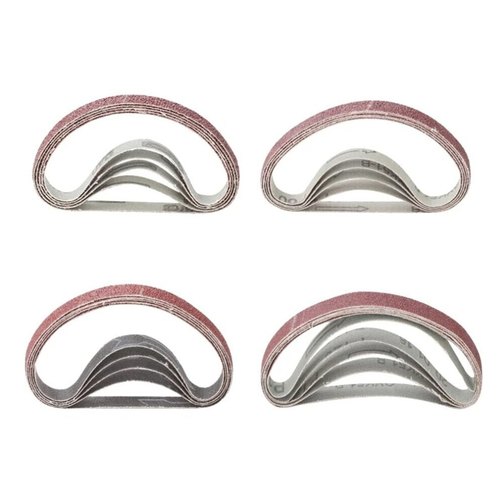 (60) 20Pcs 10X330mm Sanding Belts 40/60/80/120 Grit Abrasive Sanding Belts For Grinding Polishing Sander 3654659298737
