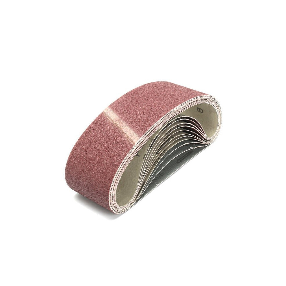 11Pcs 21 x 3 Inch Sanding Belts 80 120 150 Mixed Grit Alumina Sander File Set