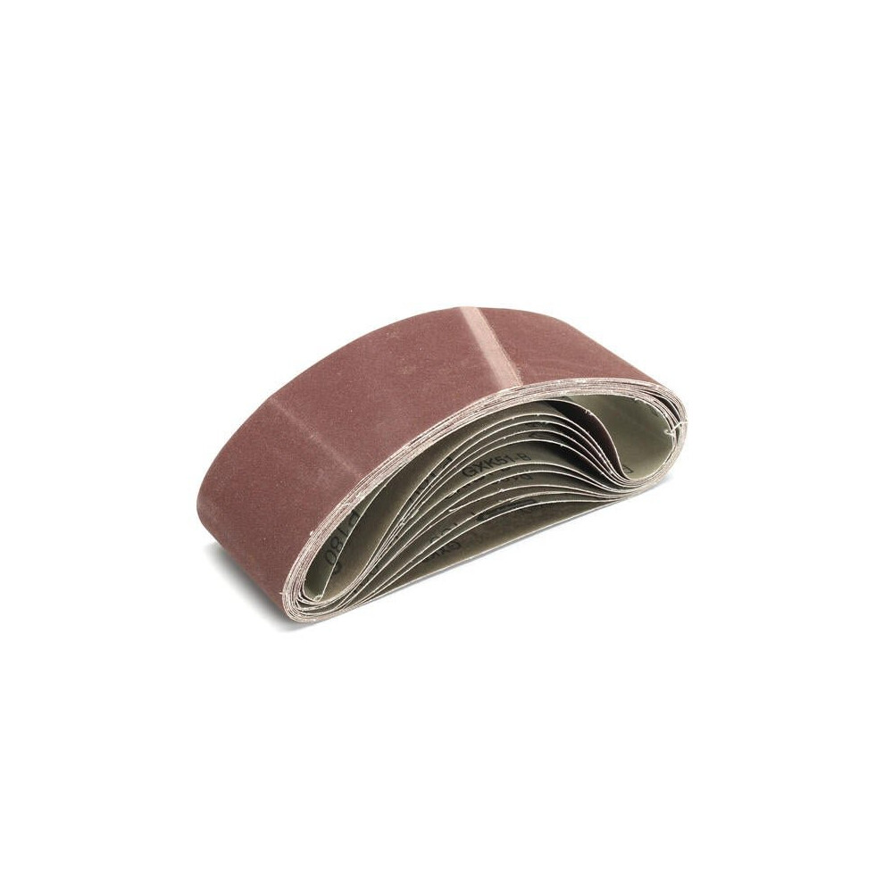 (320#) 11Pcs 75Mm X 533Mm 180/240/320/800 Grit Sanding Belts Abrasive Tools 6112211860626