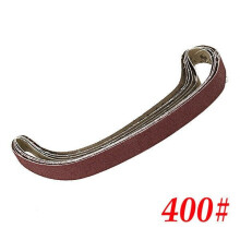 (400#) 10pcs 15x452mm Sanding Belt 60-600 Grit for M10 Sander Adapter Polishing Machine