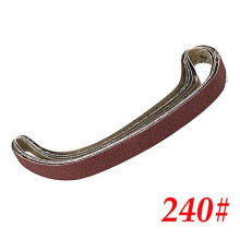 (240#) 10pcs 15x452mm Sanding Belt 60-600 Grit for M10 Sander Adapter Polishing Machine