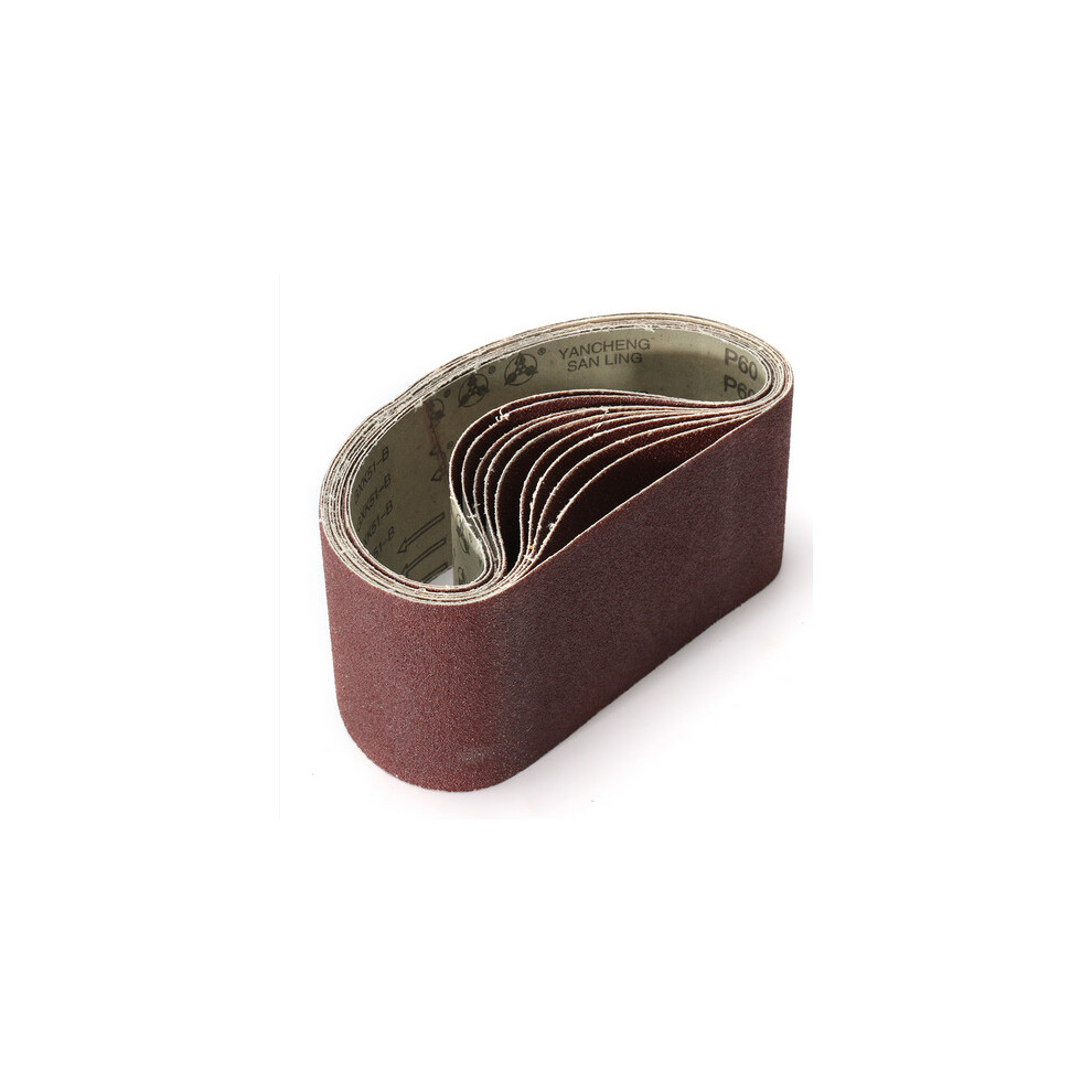 (40 Grit) 10Pcs 100 X 610Mm Sanding Belts 40-120 Grit Aluminium Oxide For Sander 3654659296979