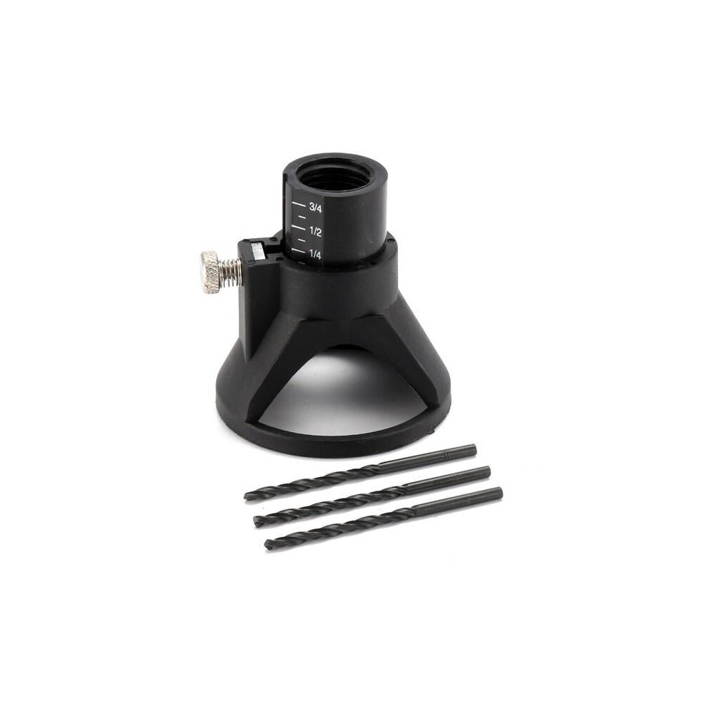 Drill Carving Locator With 3pcs Mini Drill Bits Set Cutting Guide Attachment Kit