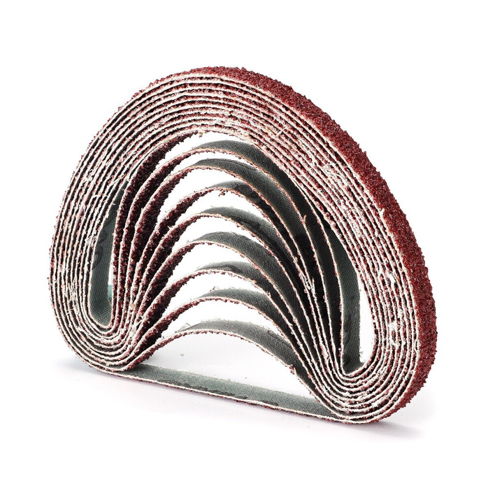 (40#) 50Pcs 10X330mm Zirconia Sanding Belt 40/60/80/120 Grit Aluminium Oxide Abrasive Tools 6112211861487
